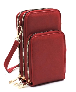 Crossbody Cell Phone Bag AD081 RED